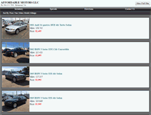 Tablet Screenshot of affordablemotorsva.com